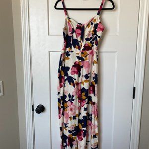 Old Navy floral jumpsuit with knot front detail